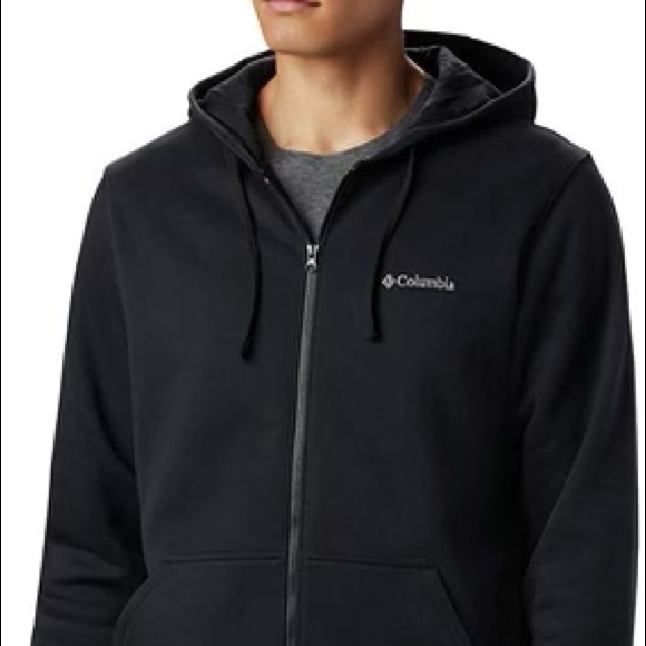 Columbia Other - Mens medium black hooded zipup